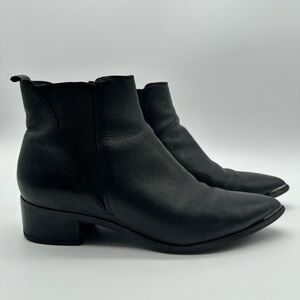 Marc Fisher Sleek Black Ankle Boots